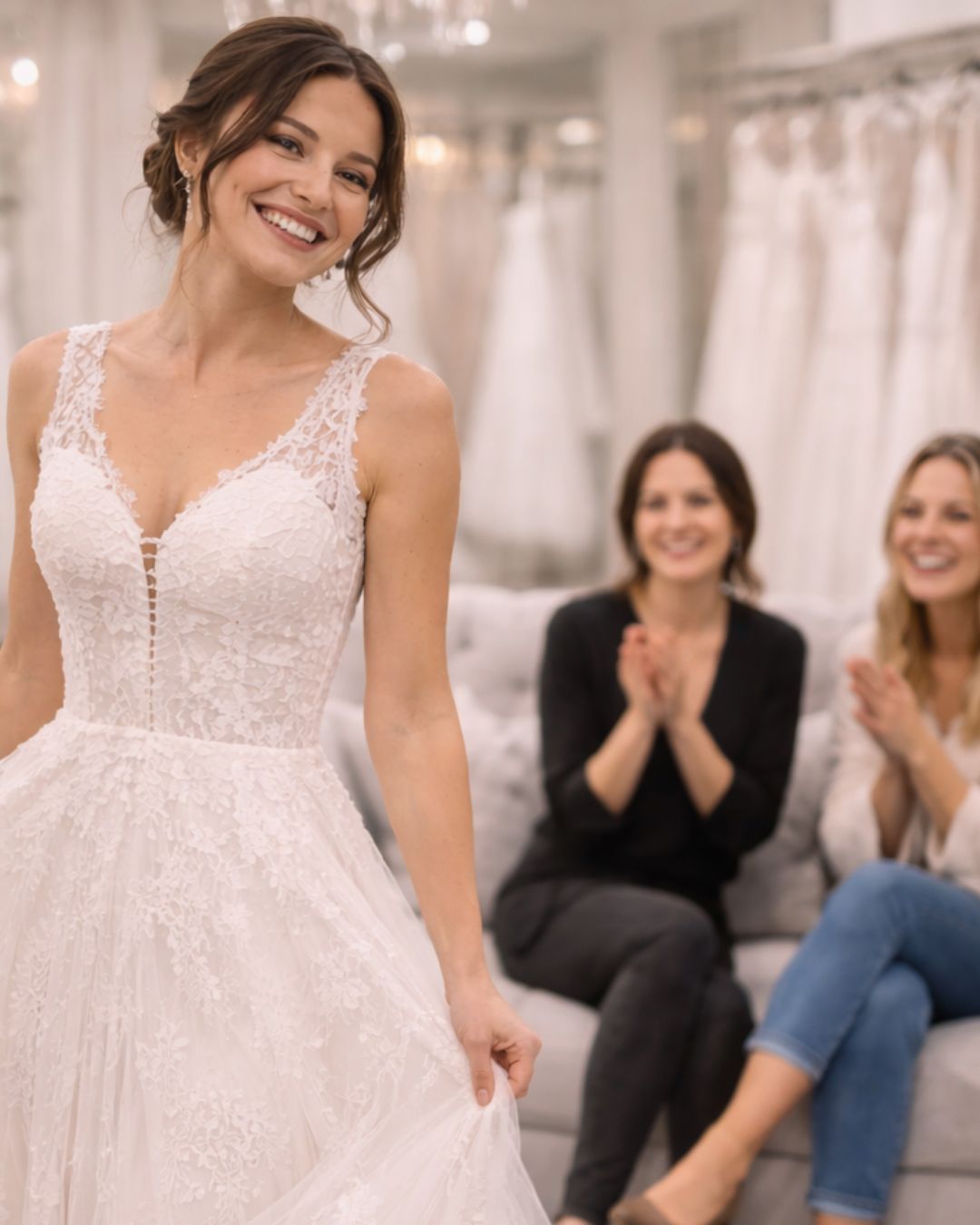 Braut im Brautkleid